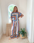 FINAL SALE MISA Reshma Pant San Miguel Stripe