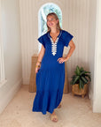 ROSE AND ROSE Deauville Dress French Blue