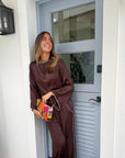 OMIKA Efie Pant Solid Ganache