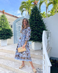 FINAL SALE CARA CARA Raya Dress Marcel Blue