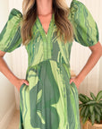 SHERIDAN FRENCH Margot Dress Moss Agate