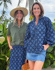 SUNSHINE TIENDA Willa Top Denim Eyelet