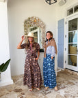 SHERIDAN FRENCH Birdie Dress Espresso Rainforest