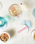 FINAL SALE Mabel Vintage Stripe Coaster-Set/4