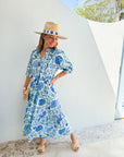 LOLA AUSTRALIA Austen Midi Dress Julie Grey