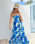 WALKER & WADE Lissy Dress Cobalt Watercolor