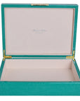 ADDISON ROSS Green Shagreen Gold Box