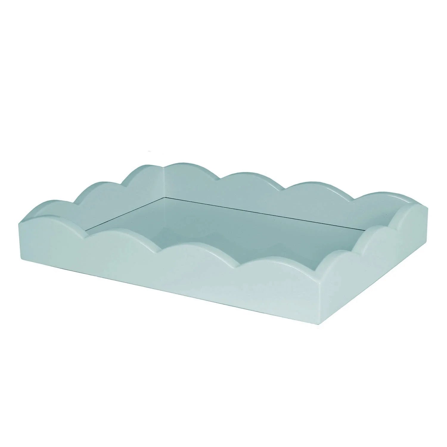 ADDISON ROSS Scallop Tray Eau De Nil 11x8
