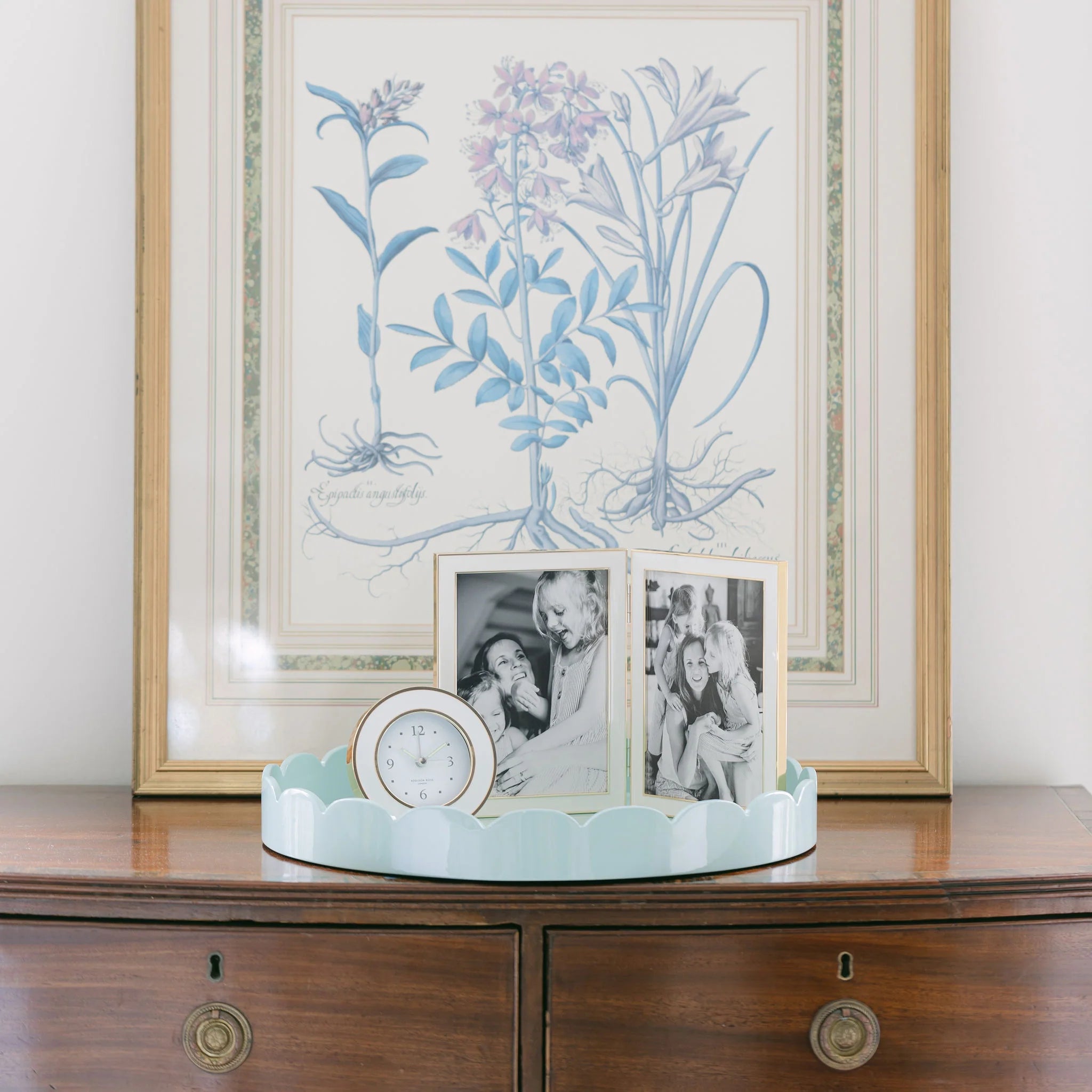 ADDISON ROSS White Gold Alarm Clock