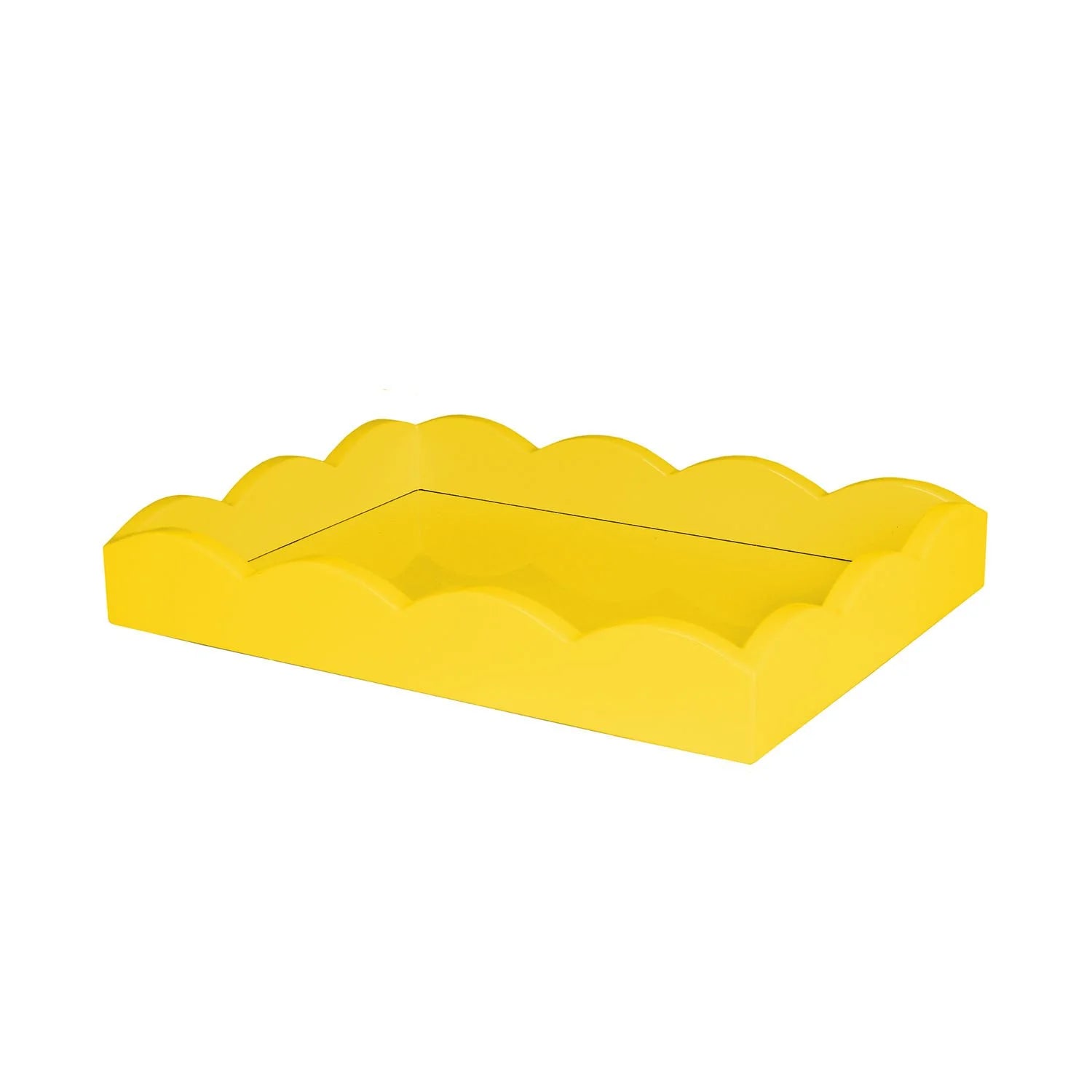 ADDISON ROSS Scallop Tray Yellow 11x8