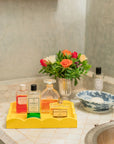 ADDISON ROSS Scallop Tray Yellow 11x8