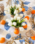 BERTOZZI Conchiglie Blue Tablecloth 69X126