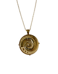 JANE WIN INSPIRATION JW Original Pendant Coin on Rolo Chain 16"-18"