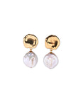 LIZZIE FORTUNATO Coin Reflection Earrings Gold