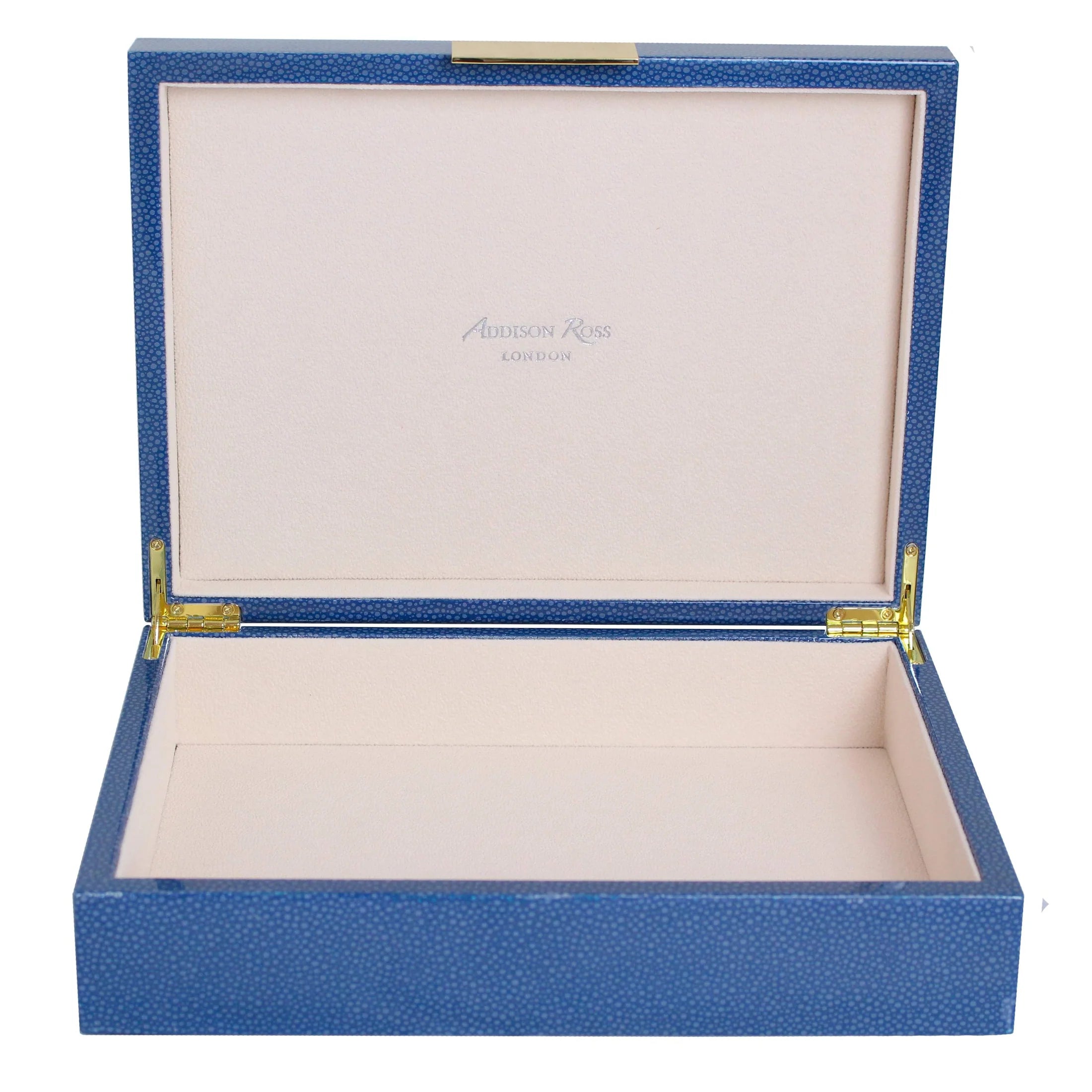 ADDISON ROSS Blue Shagreen Gold Box