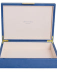 ADDISON ROSS Blue Shagreen Gold Box