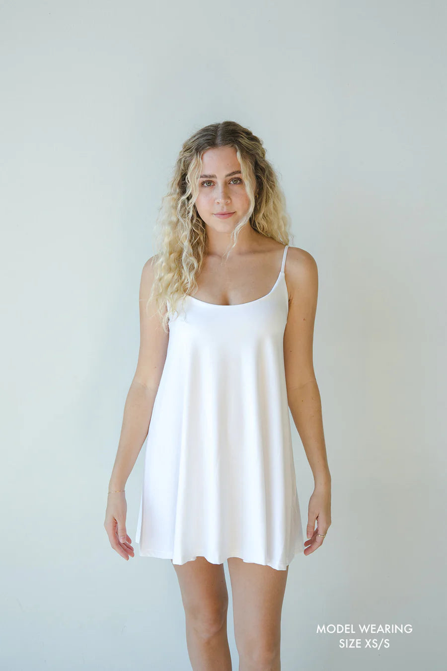 BOOB-EEZ Betty Slip Dress White