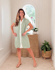 NAVYBLEU Bennett Dress Sage