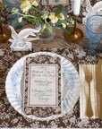 Brown Regal Peacock Placemat-Set/18