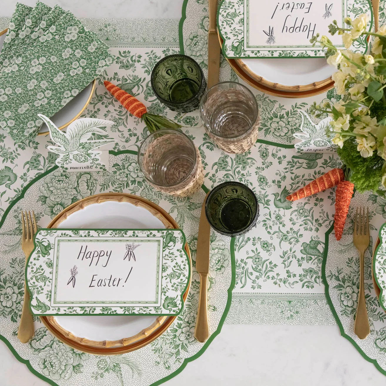 Asiatic Pheasants Placemat Green Set/12