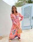WALKER & WADE Maxine Dress Pink Parrot
