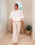 FRANK & EILEEN Presley Oversized Tee White