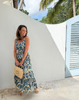 WALKER & WADE Trixie Dress Deep Ocean Ikat