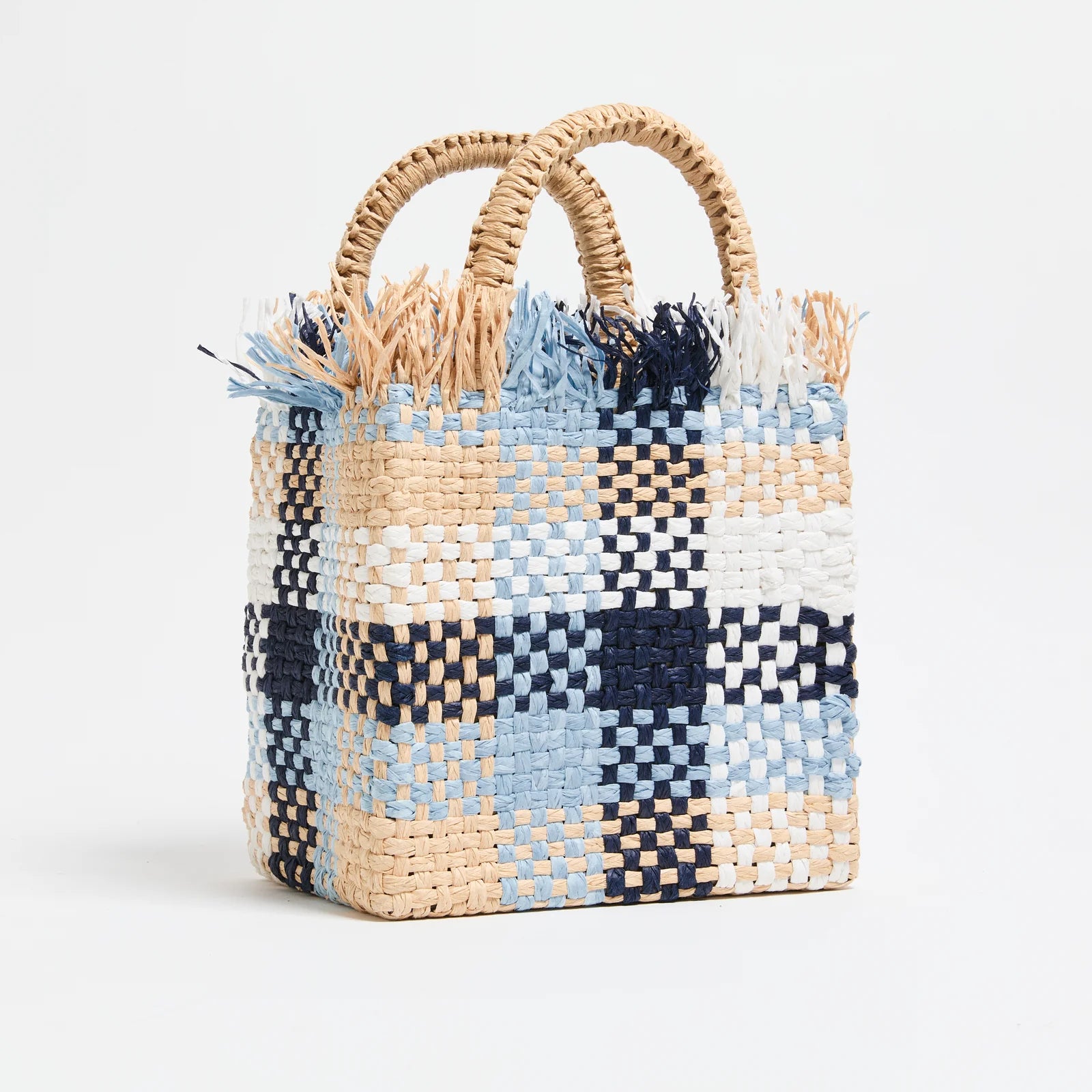 PAMELA MUNSON Check Mate Mini Bag Blue