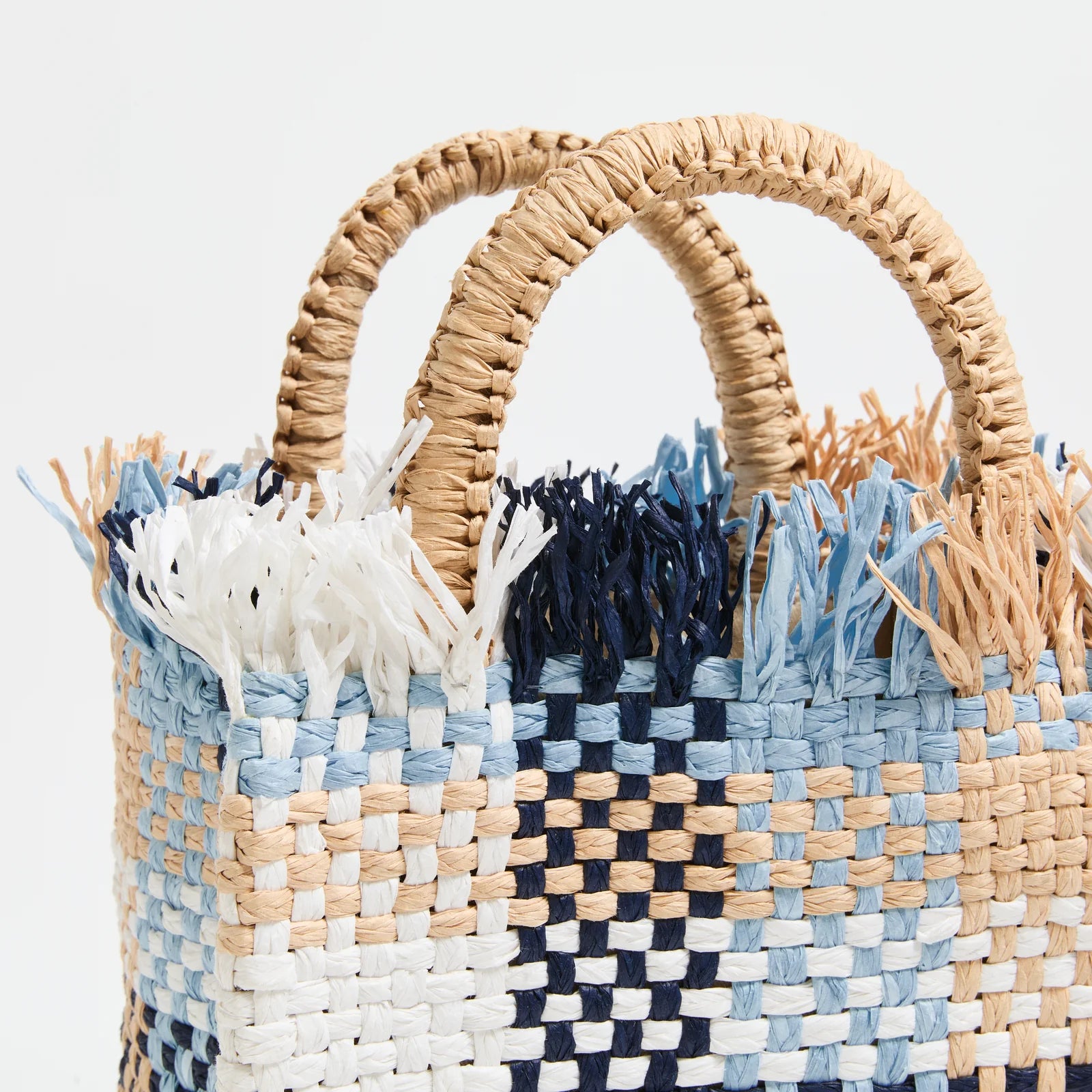 PAMELA MUNSON Check Mate Mini Bag Blue