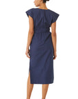 FINAL SALE MISA Claudine Dress Midnight Blue Poplin