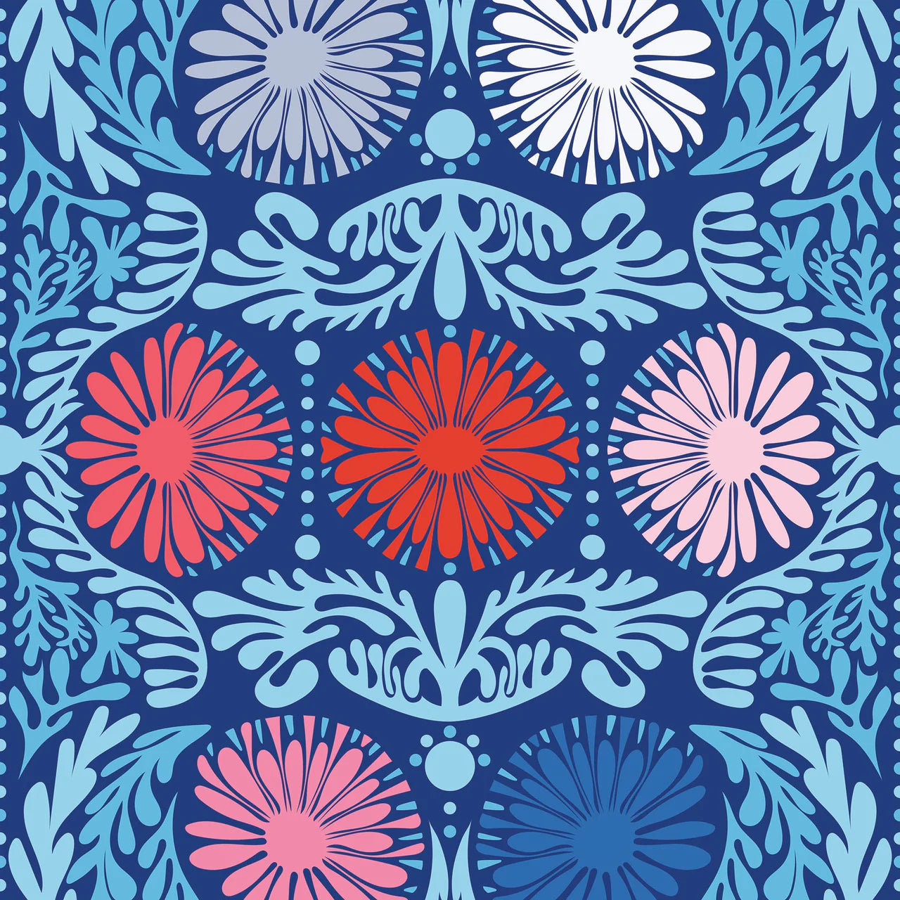 SHERIDAN FRENCH Eloise Dress Cobalt Jardin