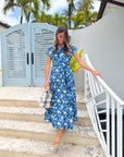 FITZROY & WILLA Savannah Dress Blue Poppy