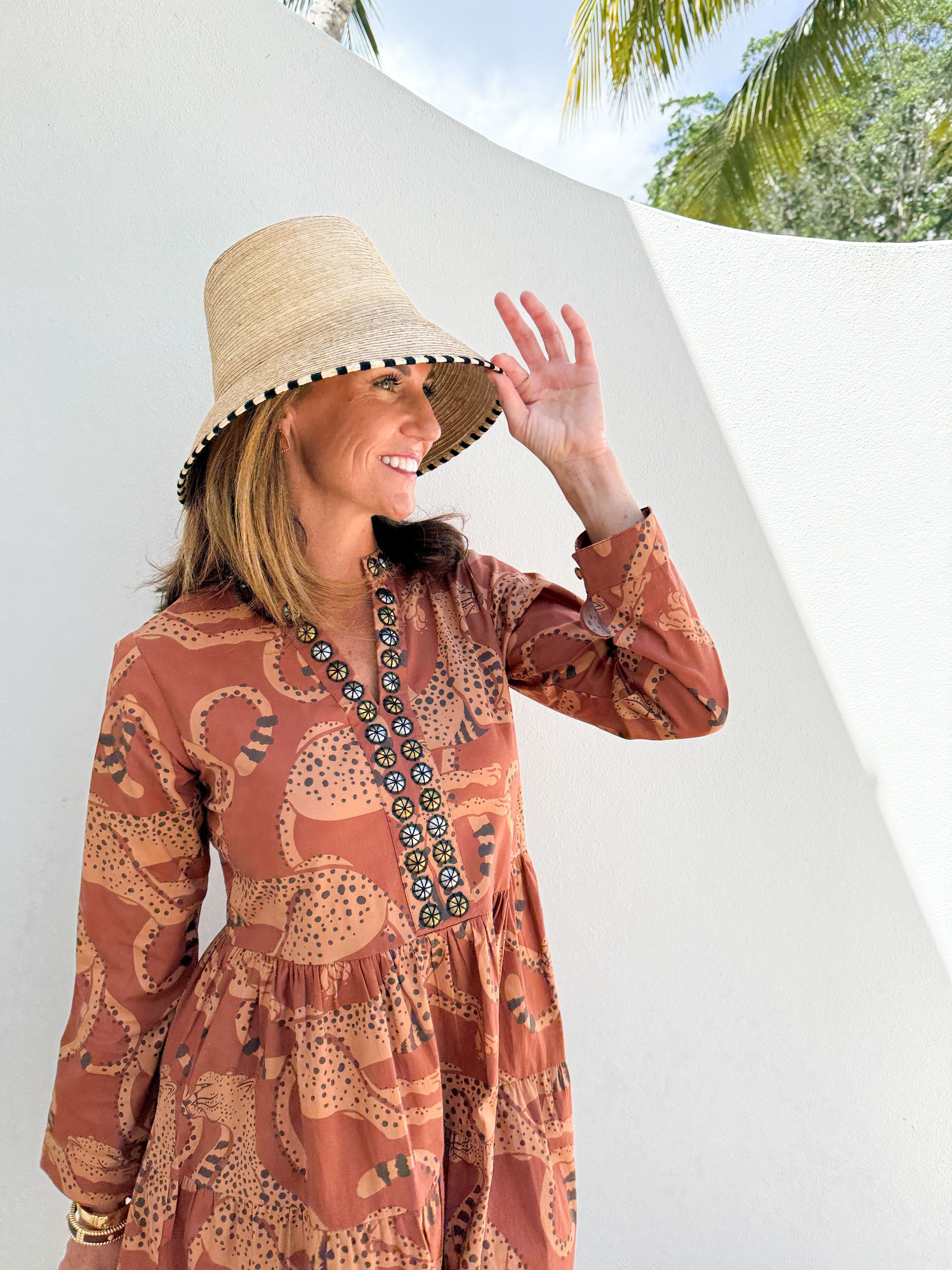 SHERIDAN FRENCH Abigail Dress Pecan Lynx