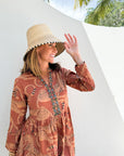 SHERIDAN FRENCH Abigail Dress Pecan Lynx