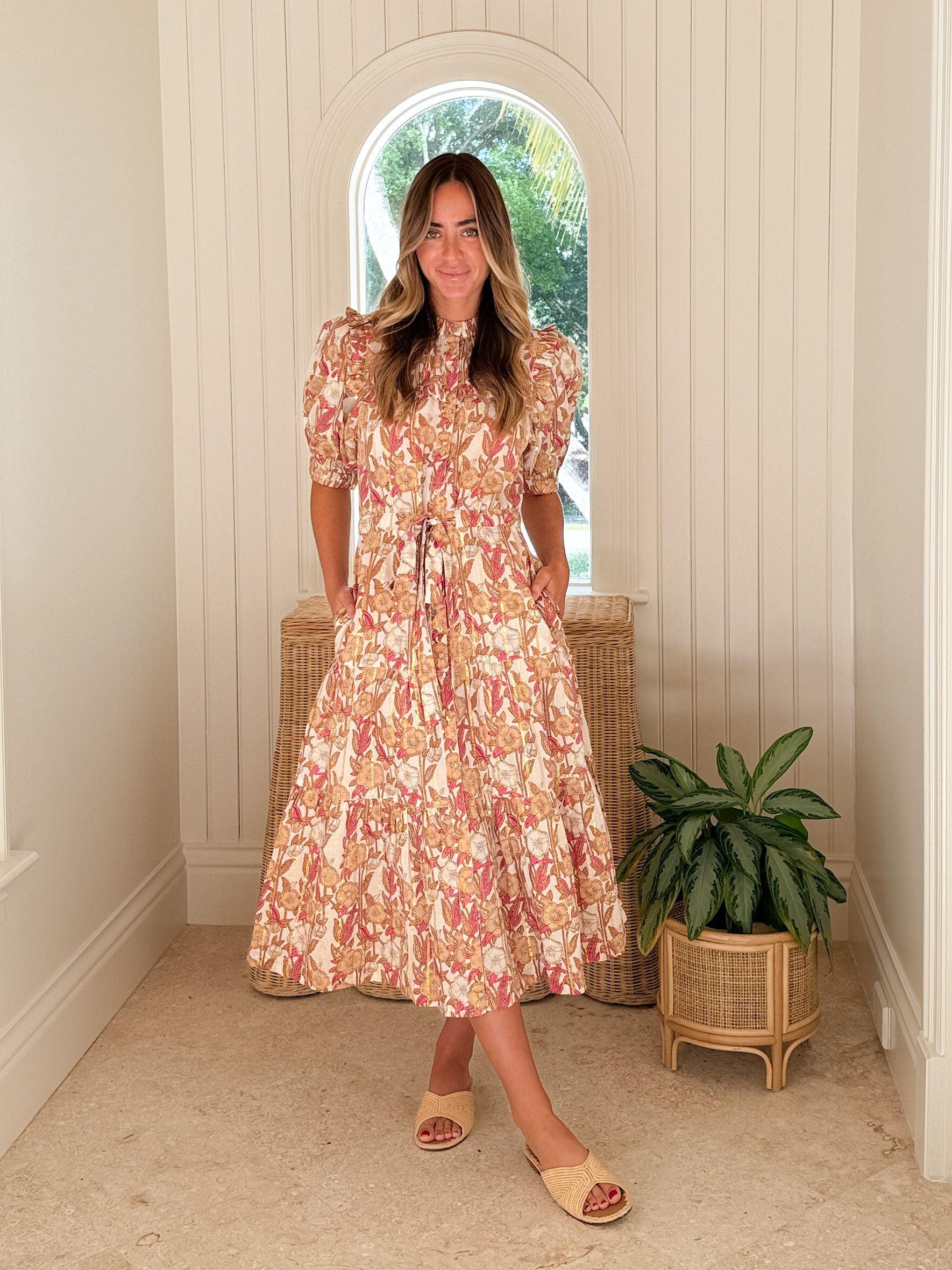 LOLA AUSTRALIA Pacific Dress Tea Rose