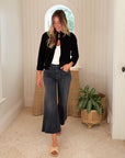 JUMPER 1234 Textured Cardigan Black