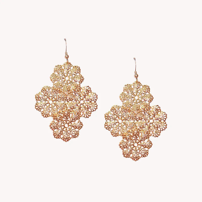 Day Filigree Gold Earrings