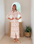 WALKER & WADE Mandarin Duster Taupe Block