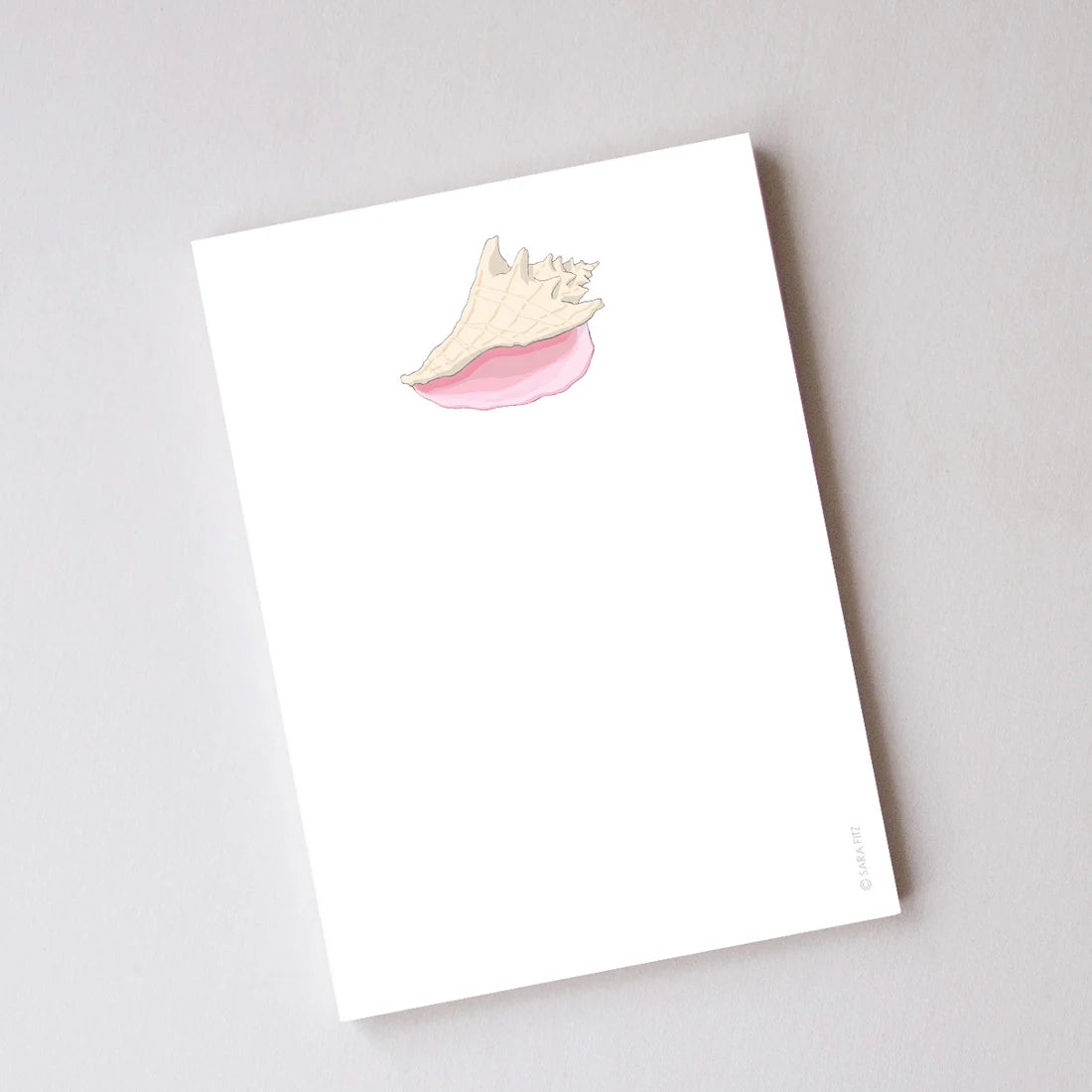 SARA FITZ Conch Shell Notepad