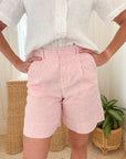 FRANK & EILEEN Waterford Golf Short Red/White Stripe