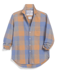 FRANK & EILEEN Eileen Italian Flannel Blue and Camel Check