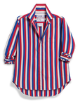 FRANK & EILEEN Eileen Button Up Red/Blue/Cream Stripe