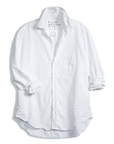 FRANK & EILEEN Eileen Relaxed Button Up White Tattered Denim