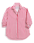 FRANK & EILEEN Eileen Button Up Red/White Stripe