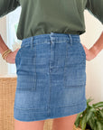 FRANK & EILEEN Jameson Utility Skirt 1968 Wash