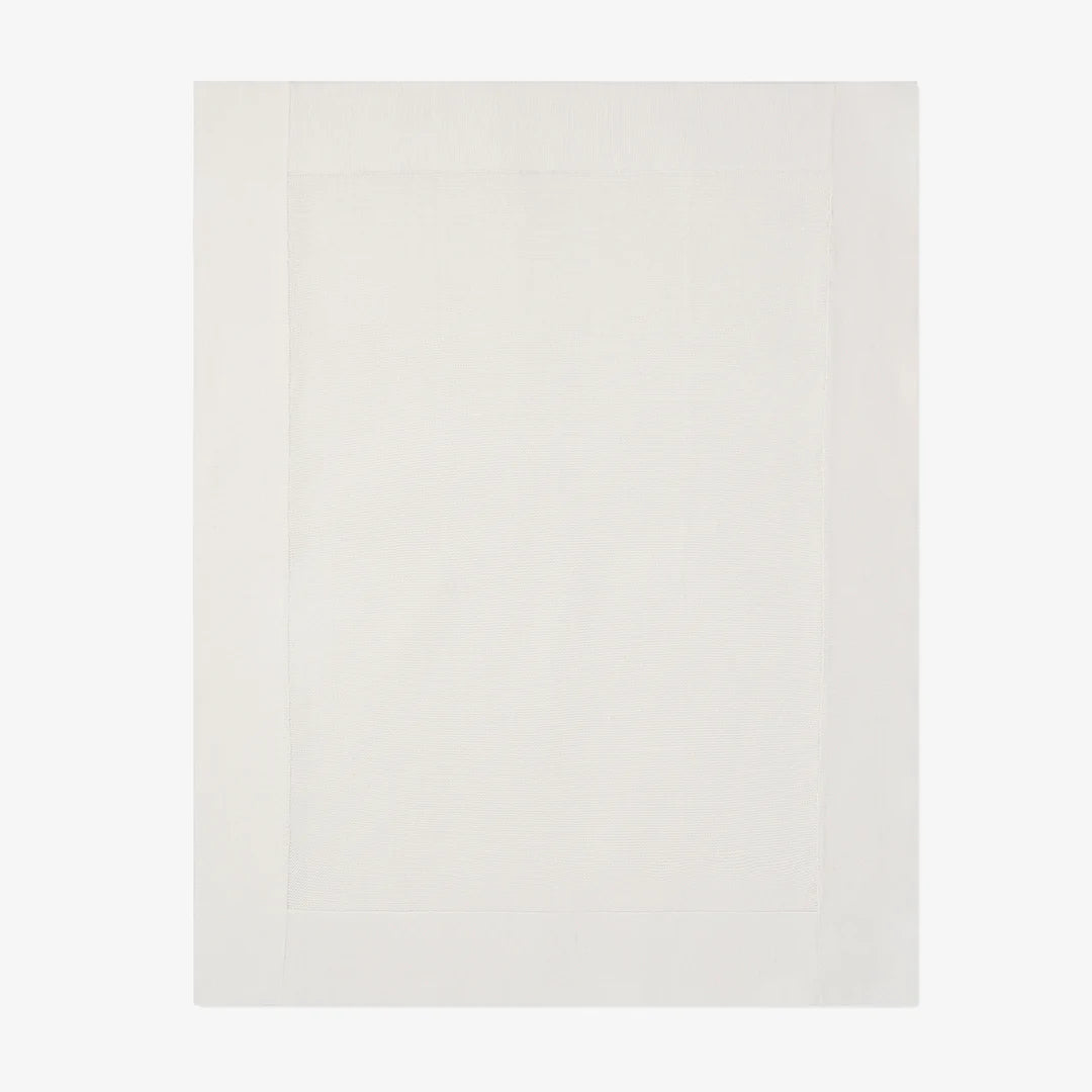 Sofia + Finn Knit Baby Blanket White