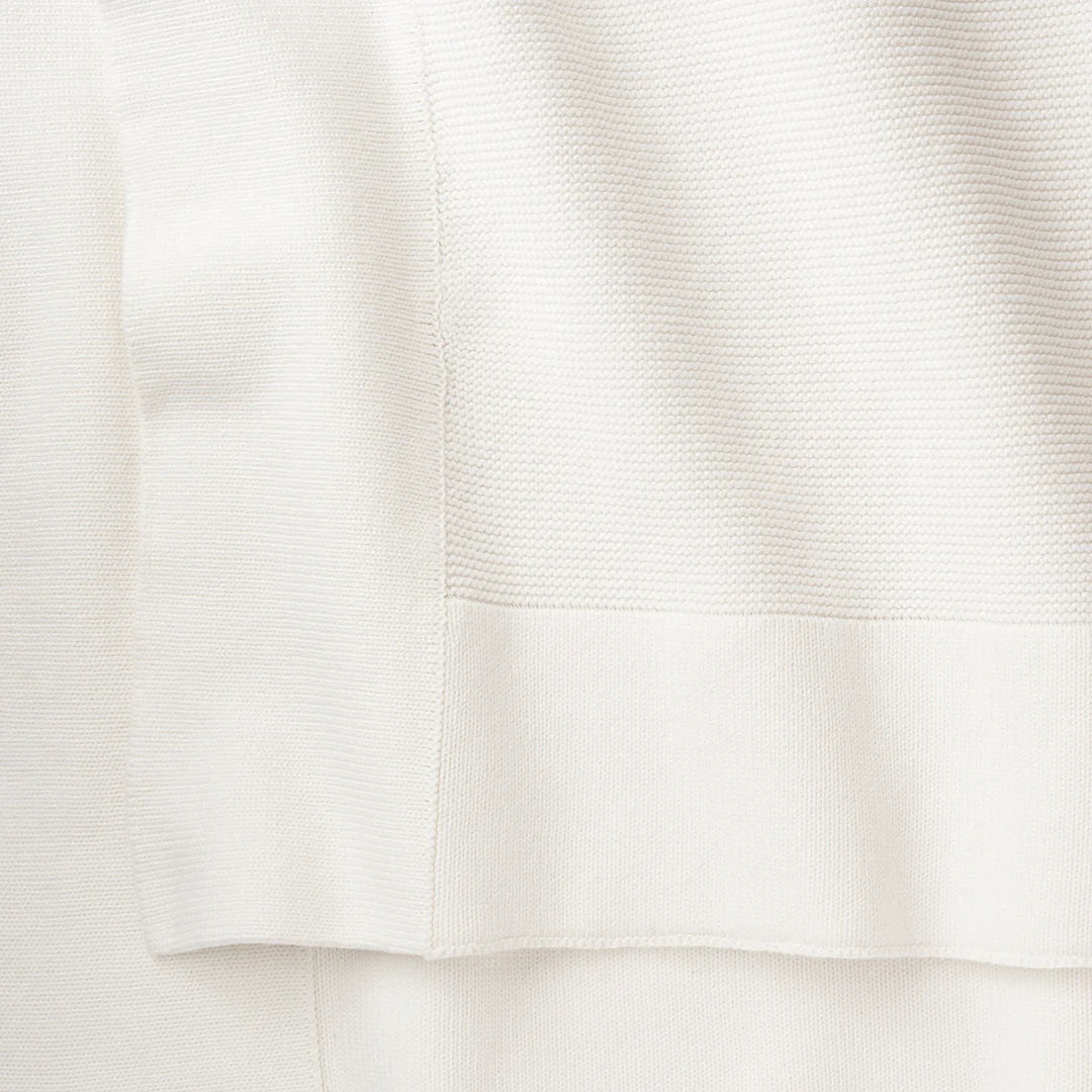Sofia + Finn Knit Baby Blanket White