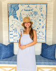 MAREA Felicity Dress Blue Seersucker