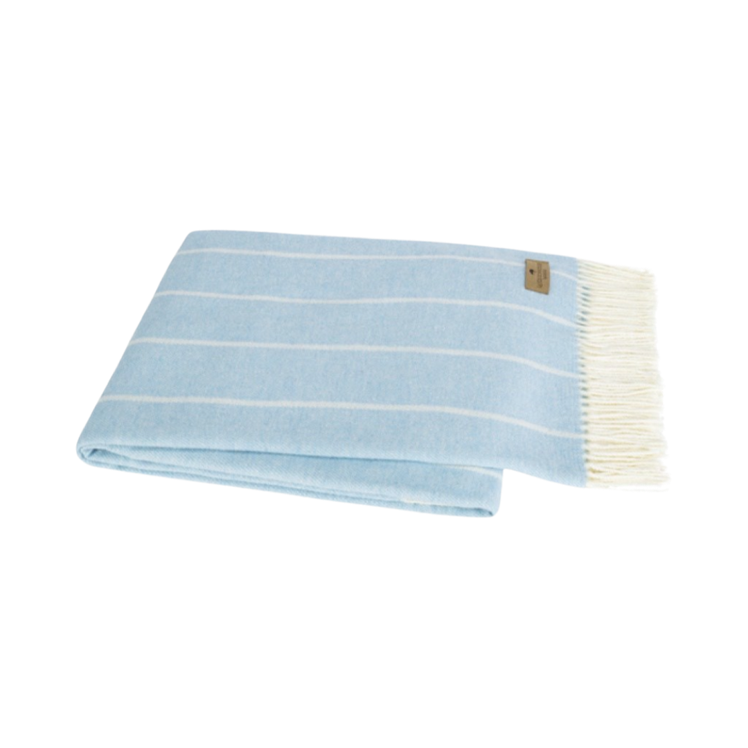 Sky Blue Fiji Stripe Throw