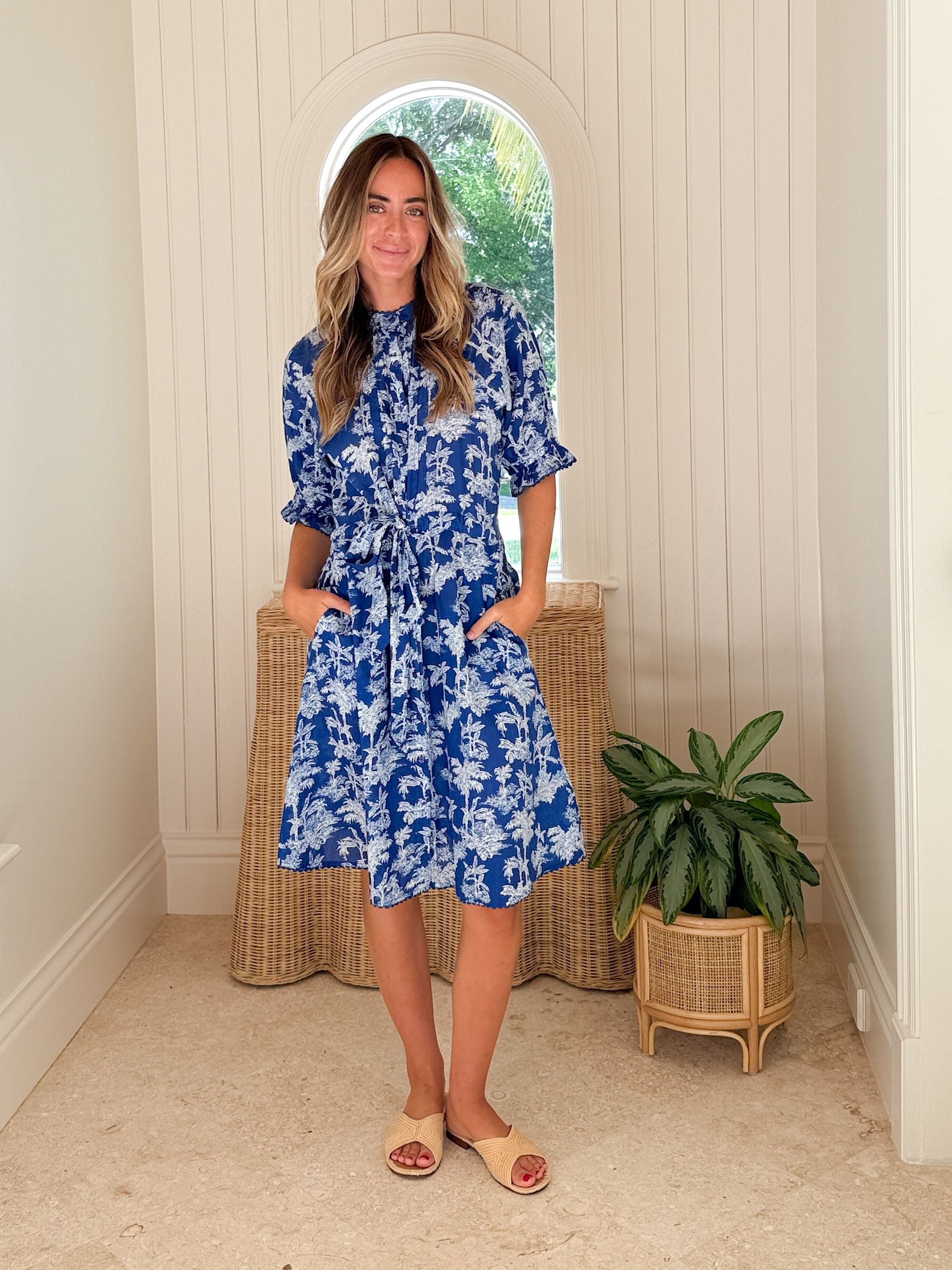 LOLA AUSTRALIA Pina Dress Palmini French Blue